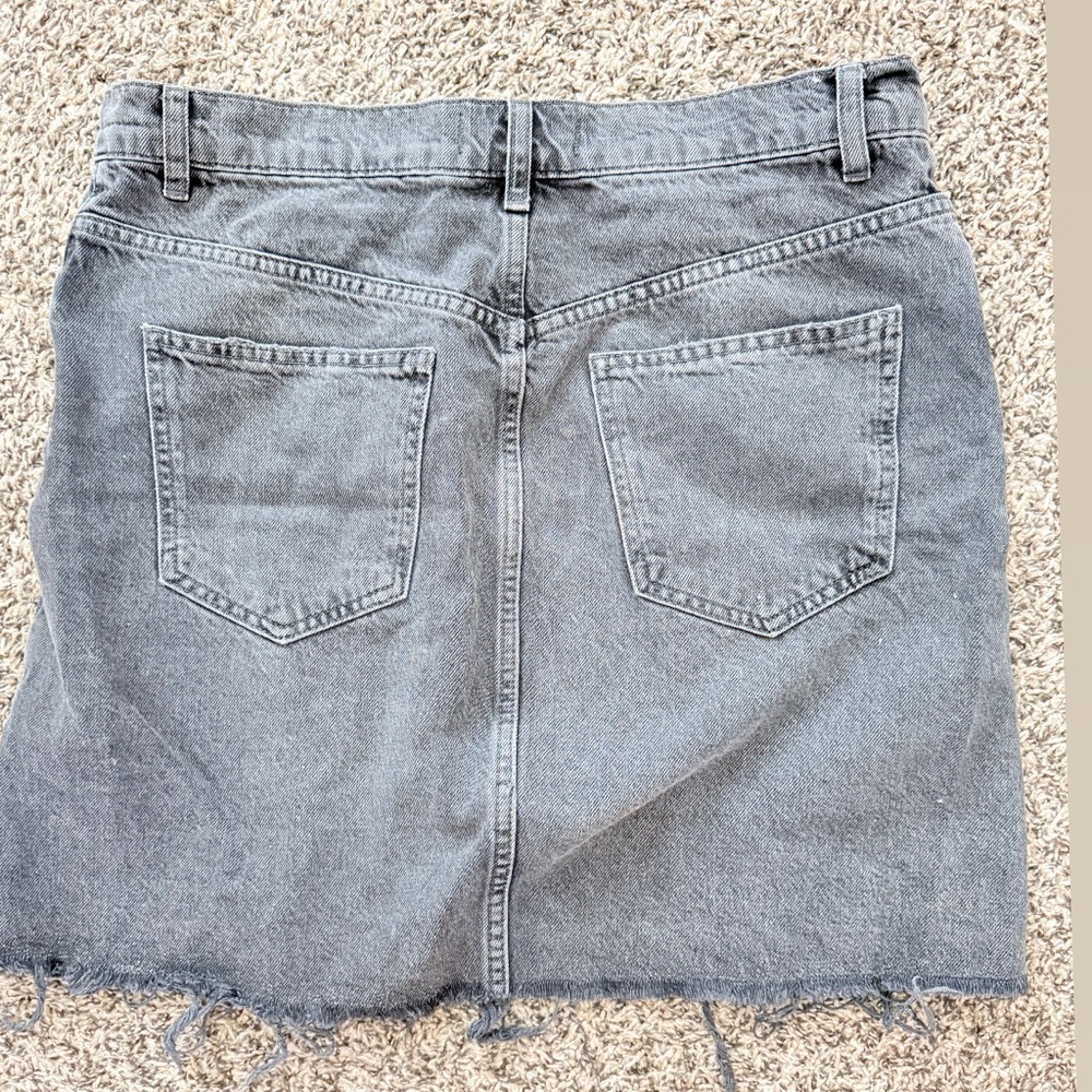 Free People Gray Mini Skirt